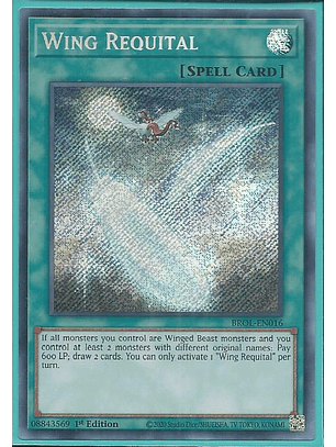 Wing Requital - BROL-EN016 - Secret Rare 1st Edition