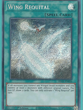 Wing Requital - BROL-EN016 - Secret Rare 1st Edition