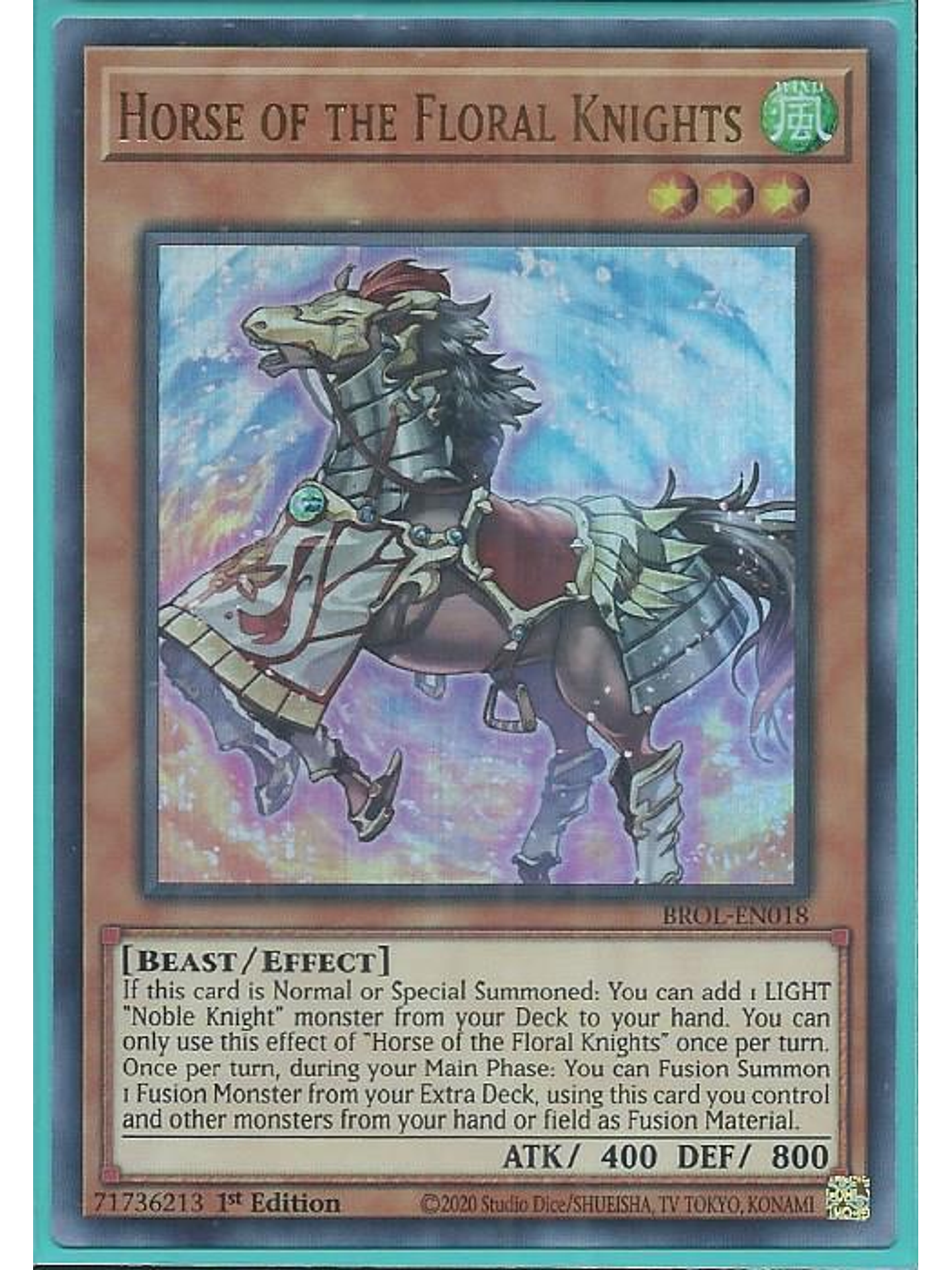 Horse of the Floral Knights - BROL-EN018 - Ultra Rare 1st Edition 1