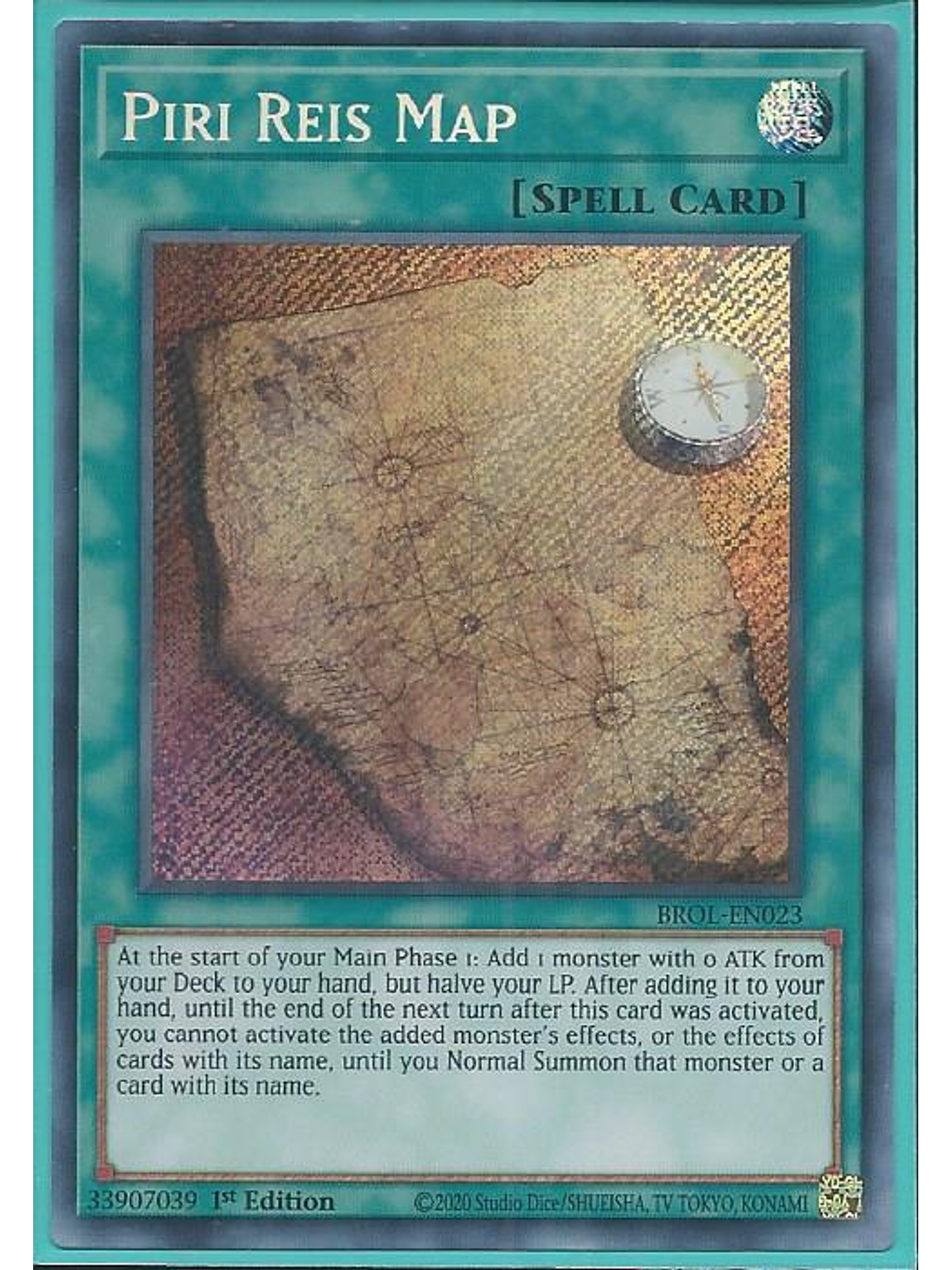 Piri Reis Map - BROL-EN023 - Secret Rare 1st Edition 1