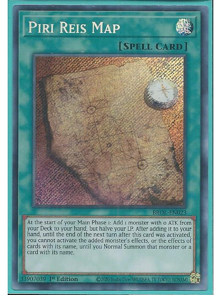 Piri Reis Map - BROL-EN023 - Secret Rare 1st Edition 1