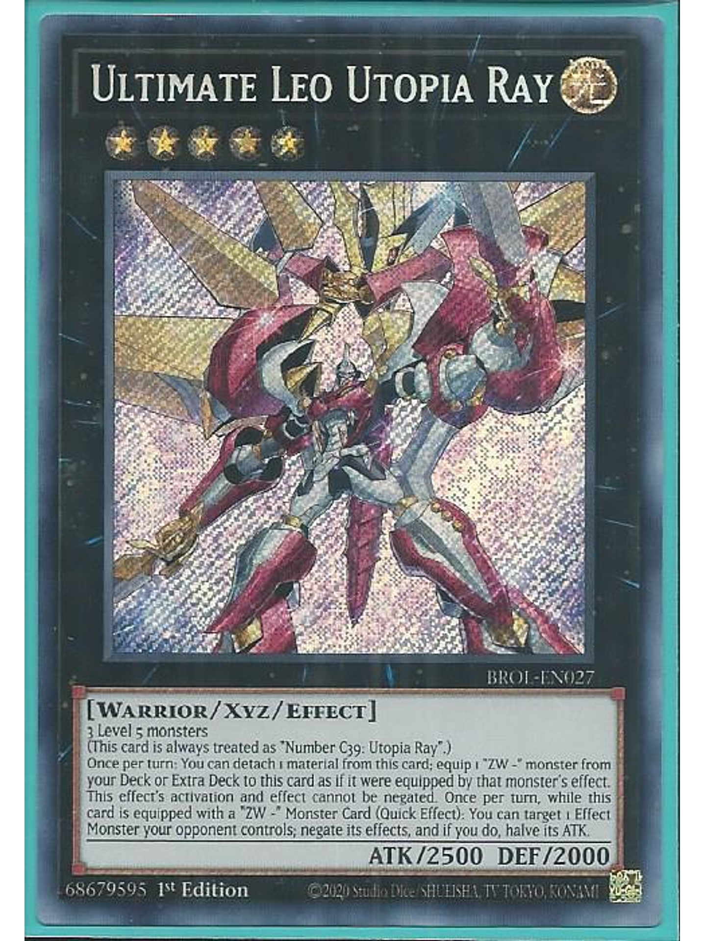 Ultimate Leo Utopia Ray - BROL-EN027 - Secret Rare 1st Edition 1