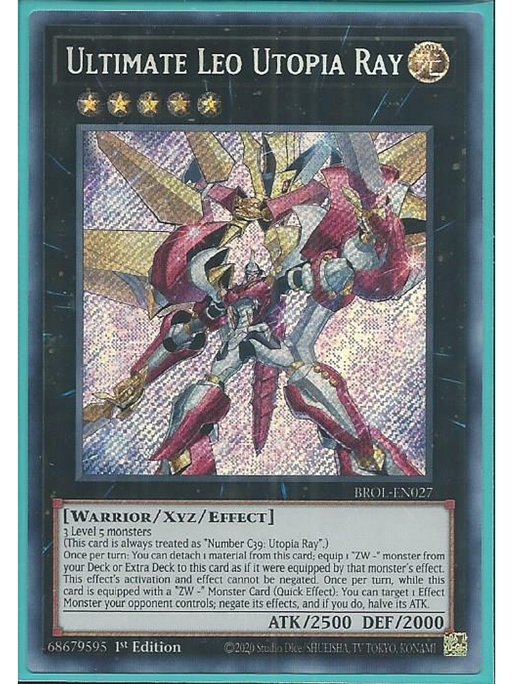 Ultimate Leo Utopia Ray - BROL-EN027 - Secret Rare 1st Edition 1