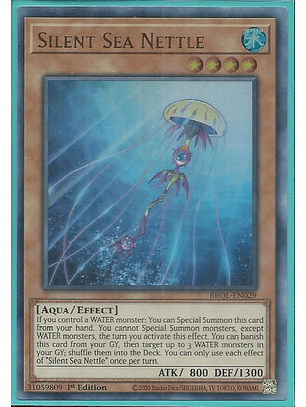 Silent Sea Nettle - BROL-EN029 - Ultra Rare 1st Edition
