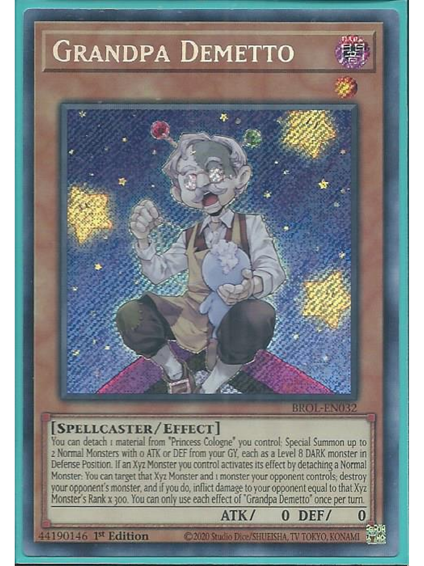 Grandpa Demetto - BROL-EN032 - Secret Rare 1st Edition 1