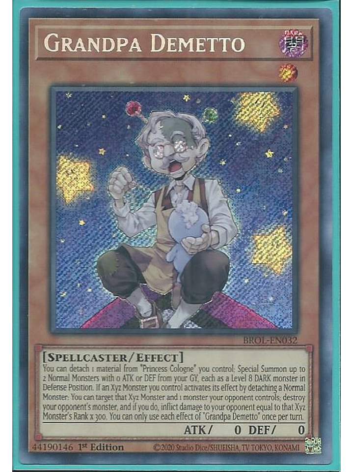 Grandpa Demetto - BROL-EN032 - Secret Rare 1st Edition 1