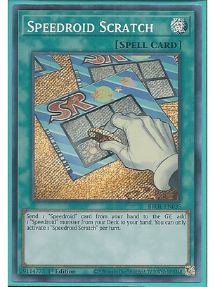 Speedroid Scratch - BROL-EN035 - Secret Rare 1st Edition