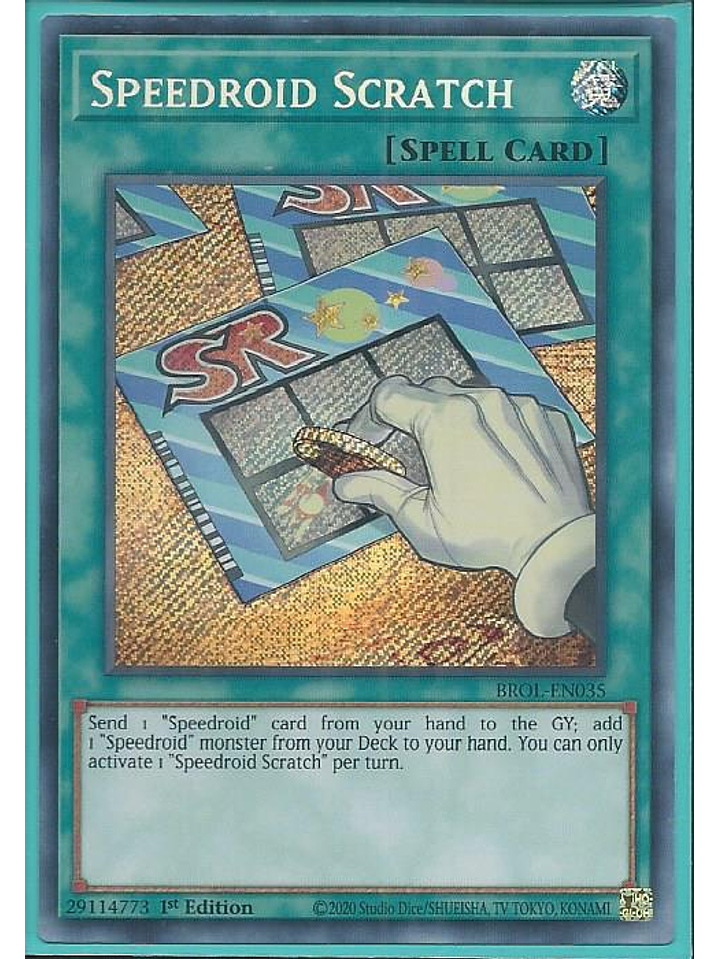 Speedroid Scratch - BROL-EN035 - Secret Rare 1st Edition 1