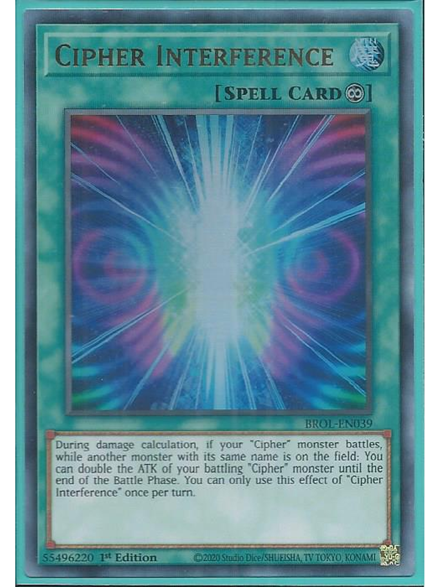 Cipher Interference - BROL-EN039 - Ultra Rare 1st Edition 1