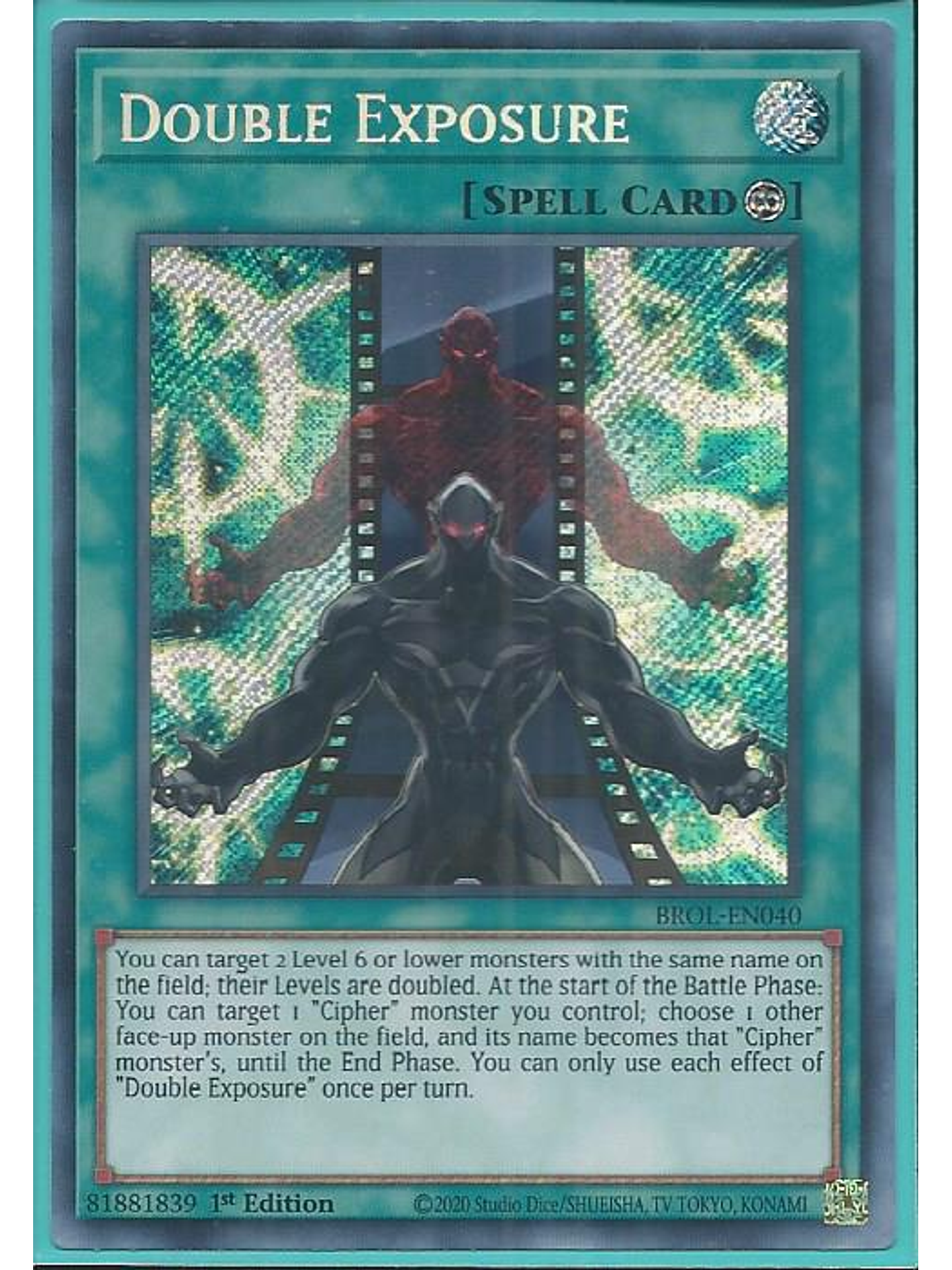 Double Exposure - BROL-EN040 - Secret Rare 1st Edition 1