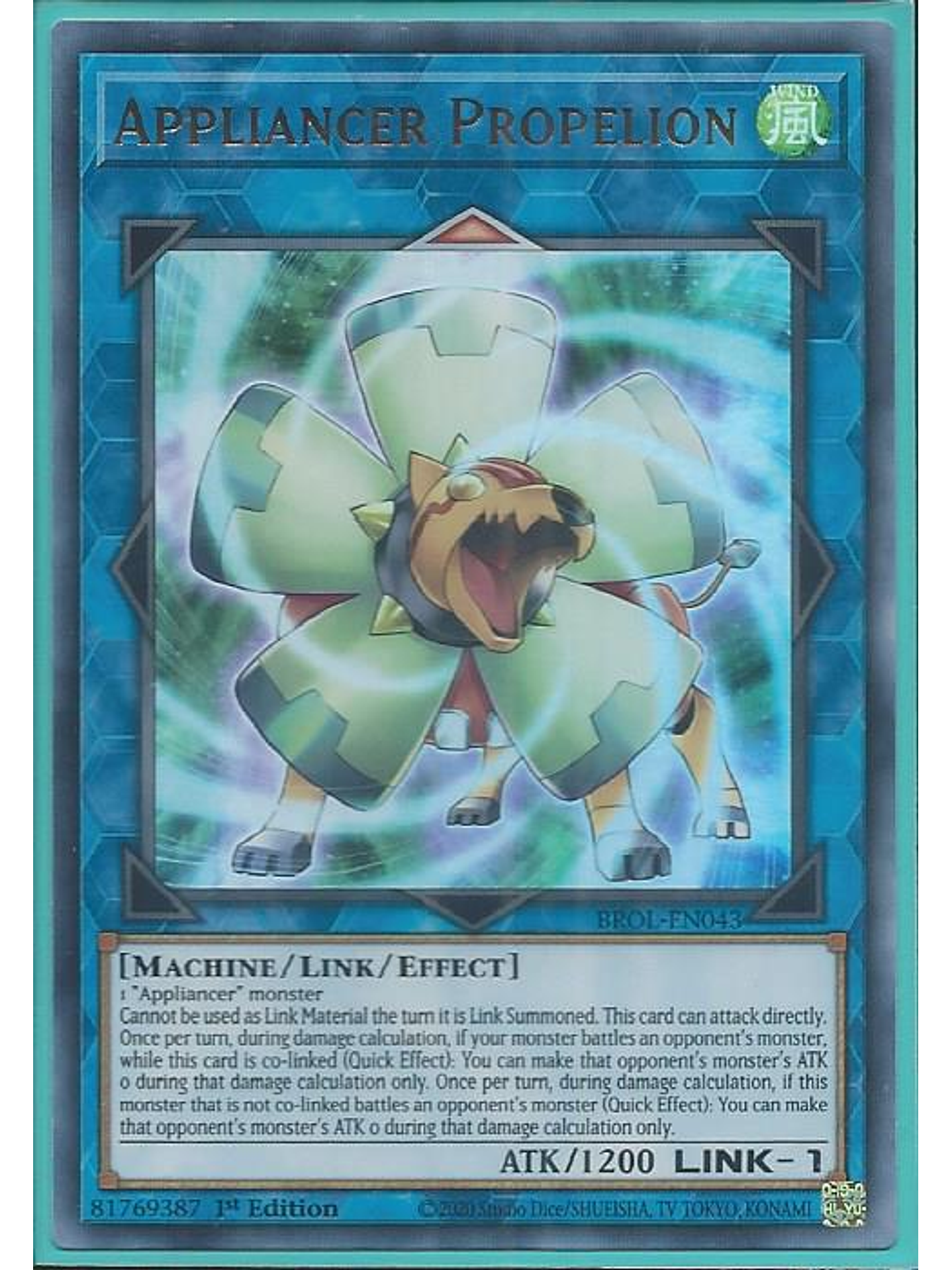 Appliancer Propelion - BROL-EN043 - Ultra Rare 1st Edition 1