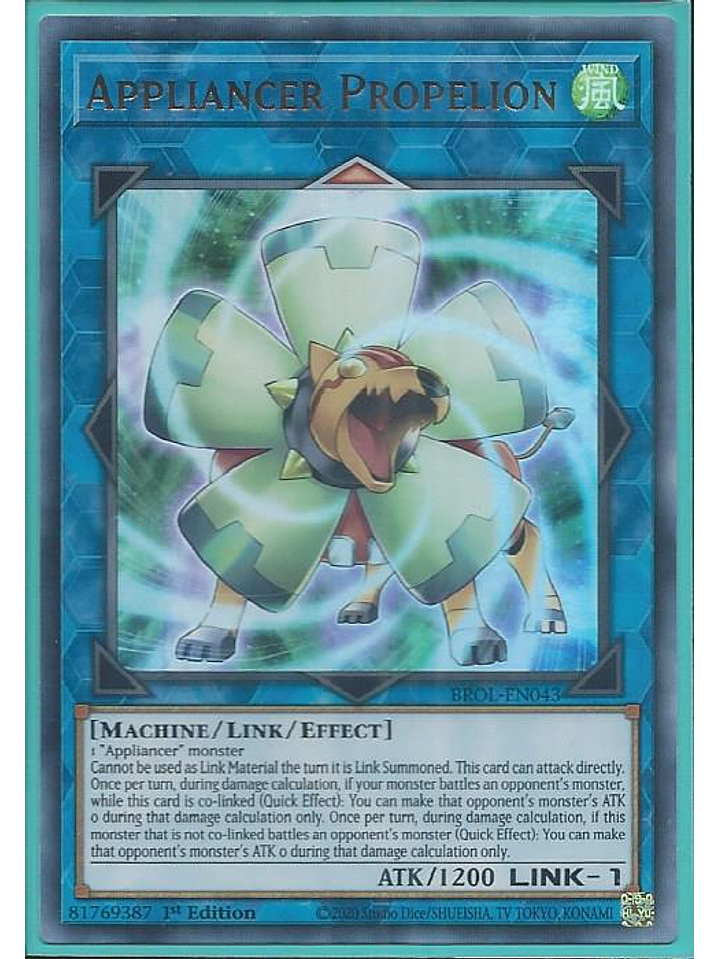 Appliancer Propelion - BROL-EN043 - Ultra Rare 1st Edition 1