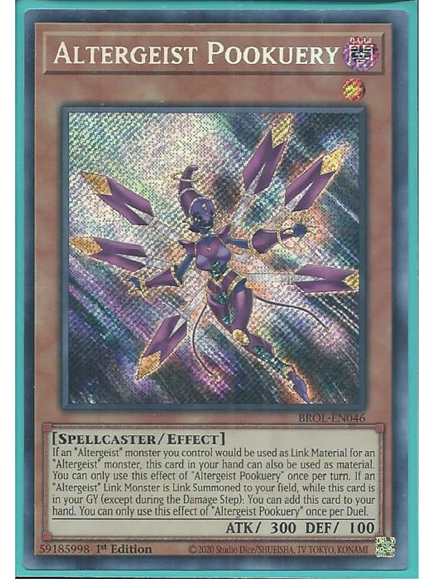 Altergeist Pookuery - BROL-EN046 - Secret Rare 1st Edition 1