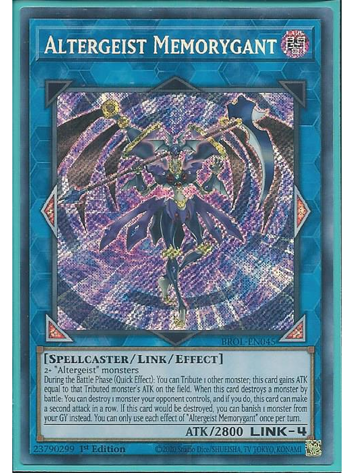 Altergeist Memorygant - BROL-EN045 - Secret Rare 1st Edition 1