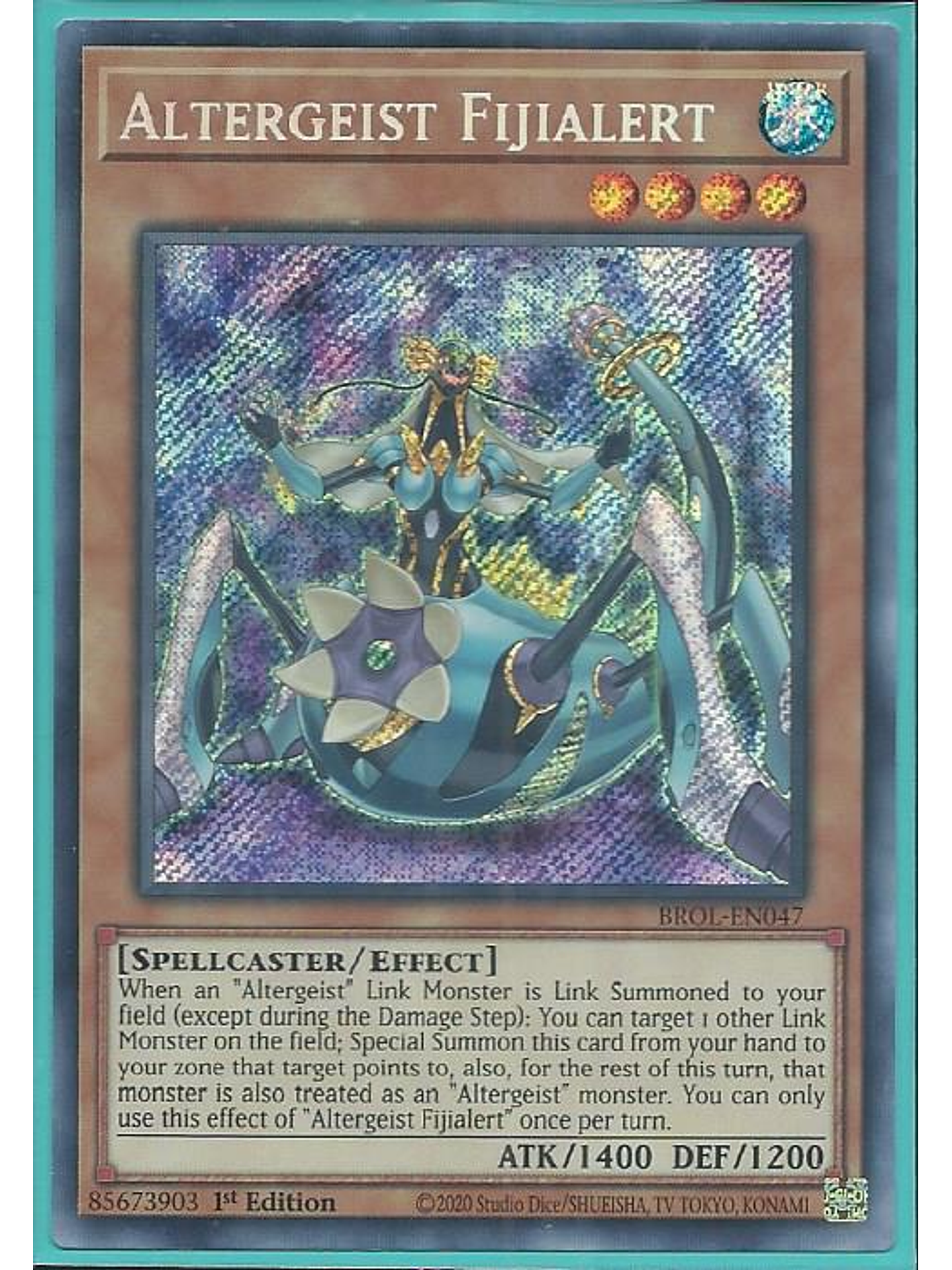 Altergeist Fijialert - BROL-EN047 - Secret Rare 1st Edition 1