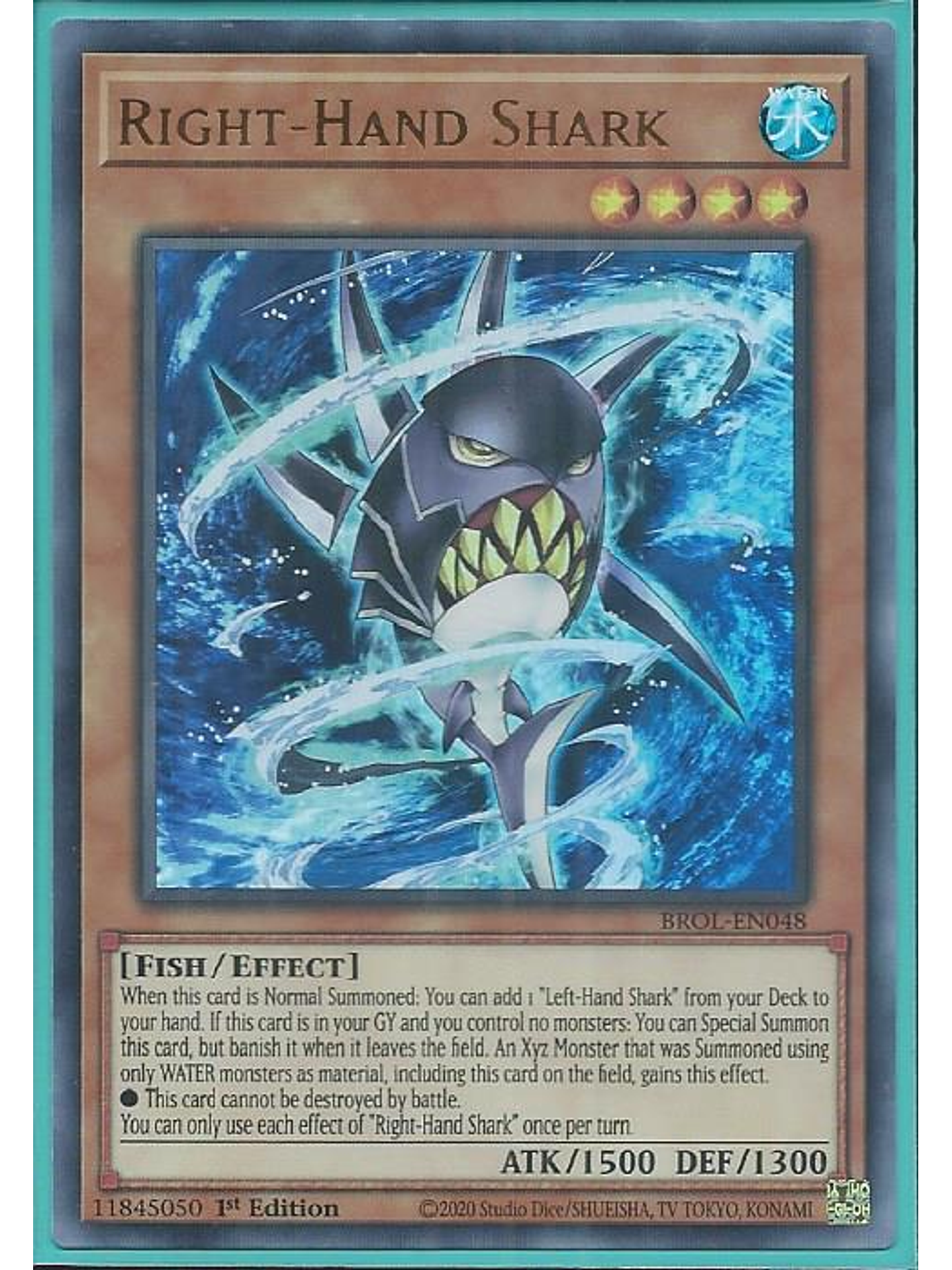 Right-Hand Shark - BROL-EN048 - Ultra Rare 1st Edition 1