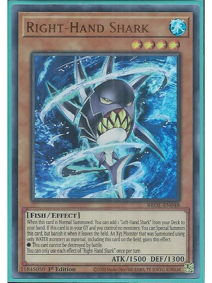 Right-Hand Shark - BROL-EN048 - Ultra Rare 1st Edition 1
