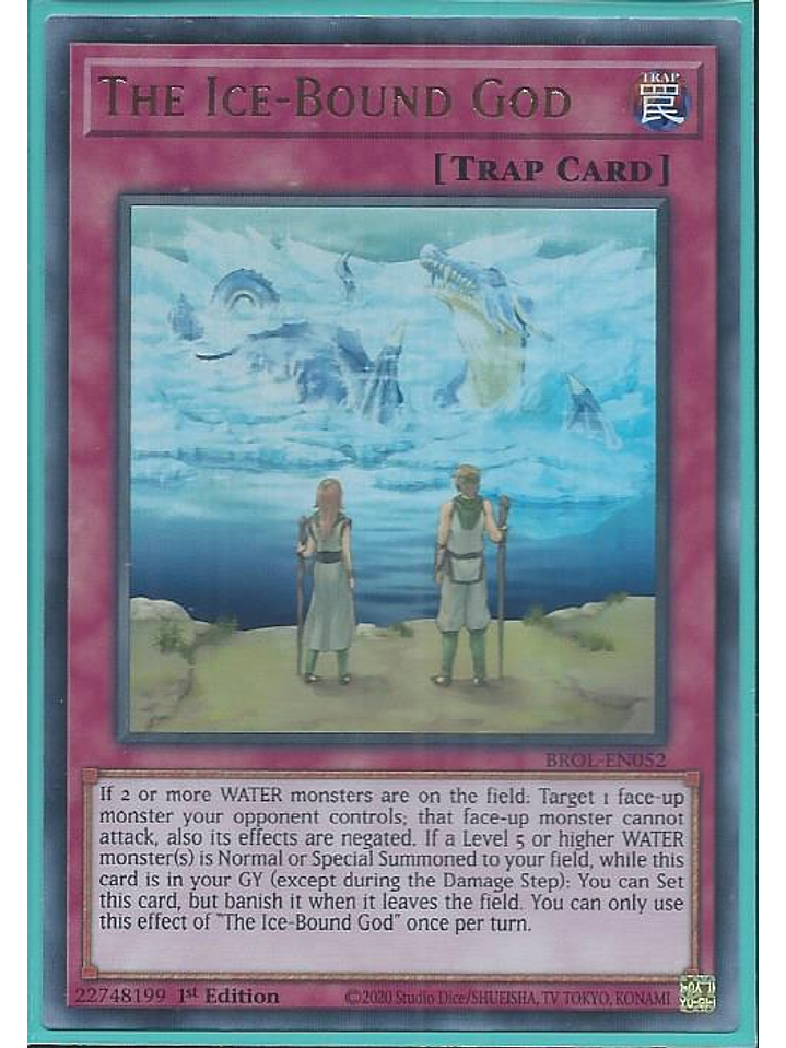 The Ice-Bound God - BROL-EN052 - Ultra Rare 1st Edition 1