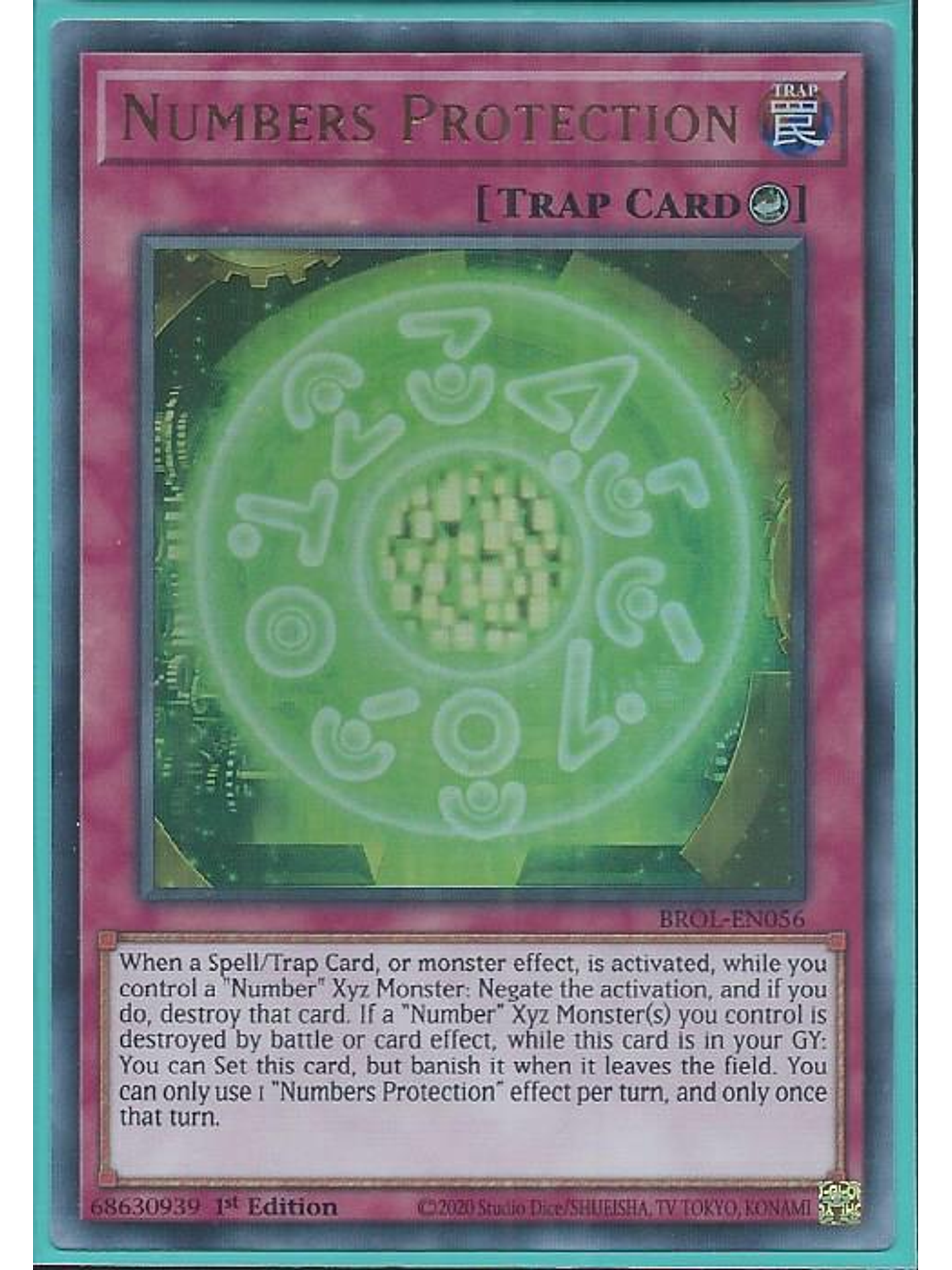 Numbers Protection - BROL-EN056 - Ultra Rare 1st Edition 1