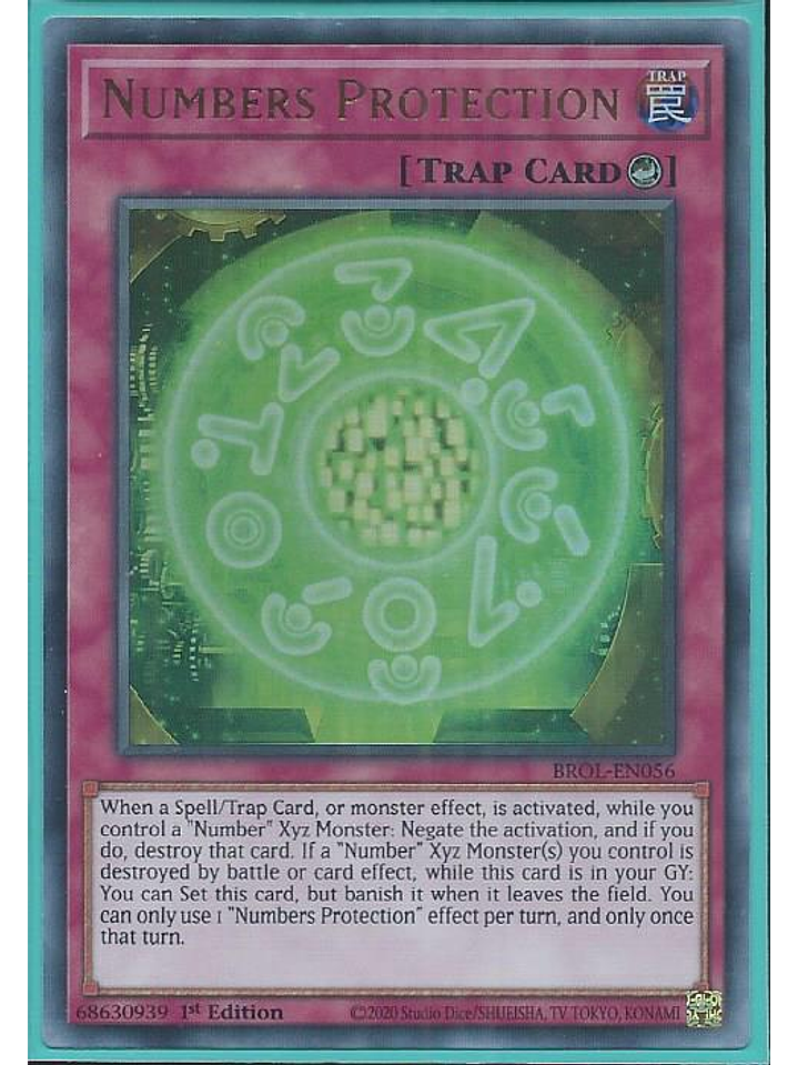 Numbers Protection - BROL-EN056 - Ultra Rare 1st Edition 1
