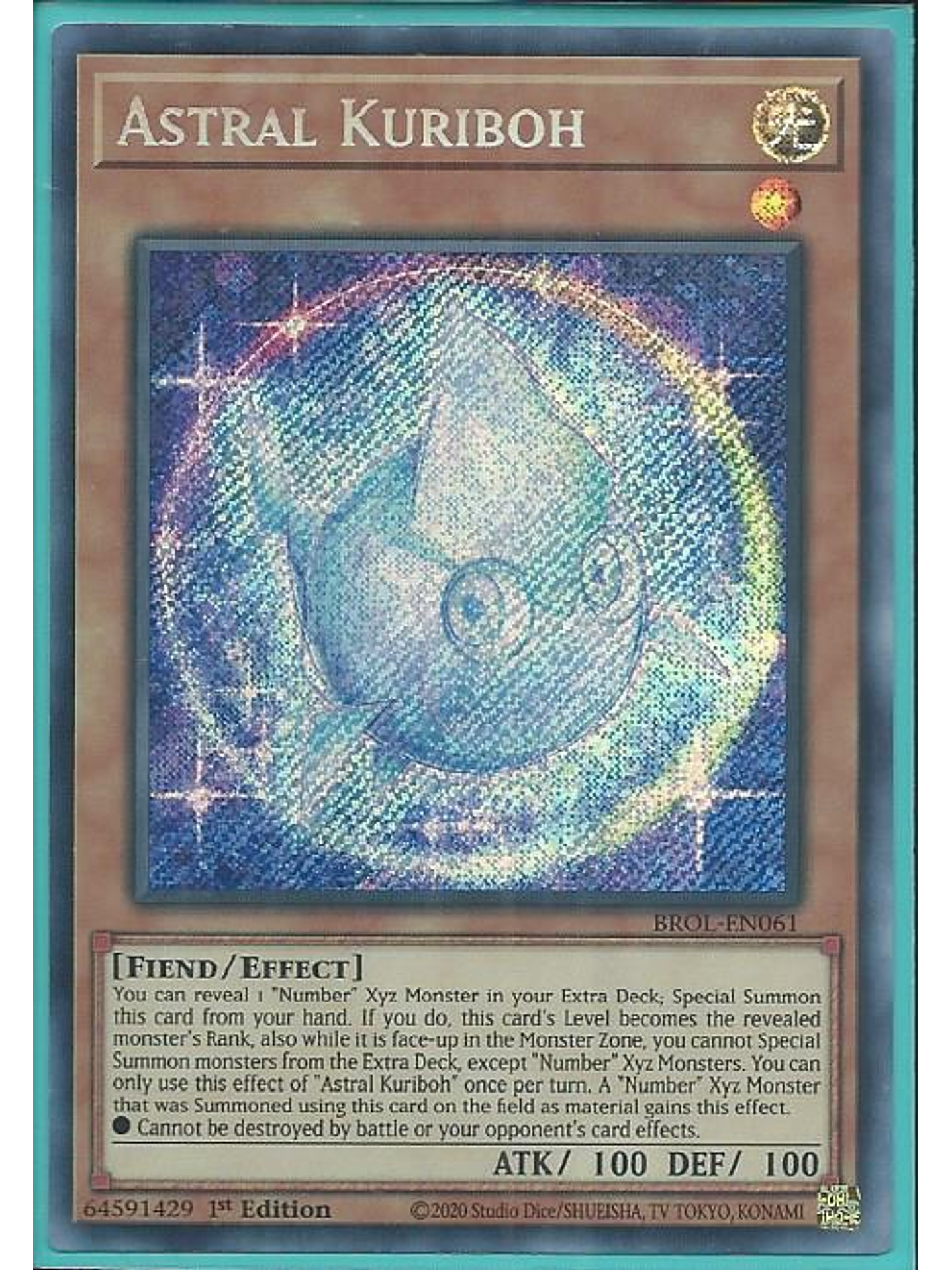 Astral Kuriboh - BROL-EN061 - Secret Rare 1st Edition 1