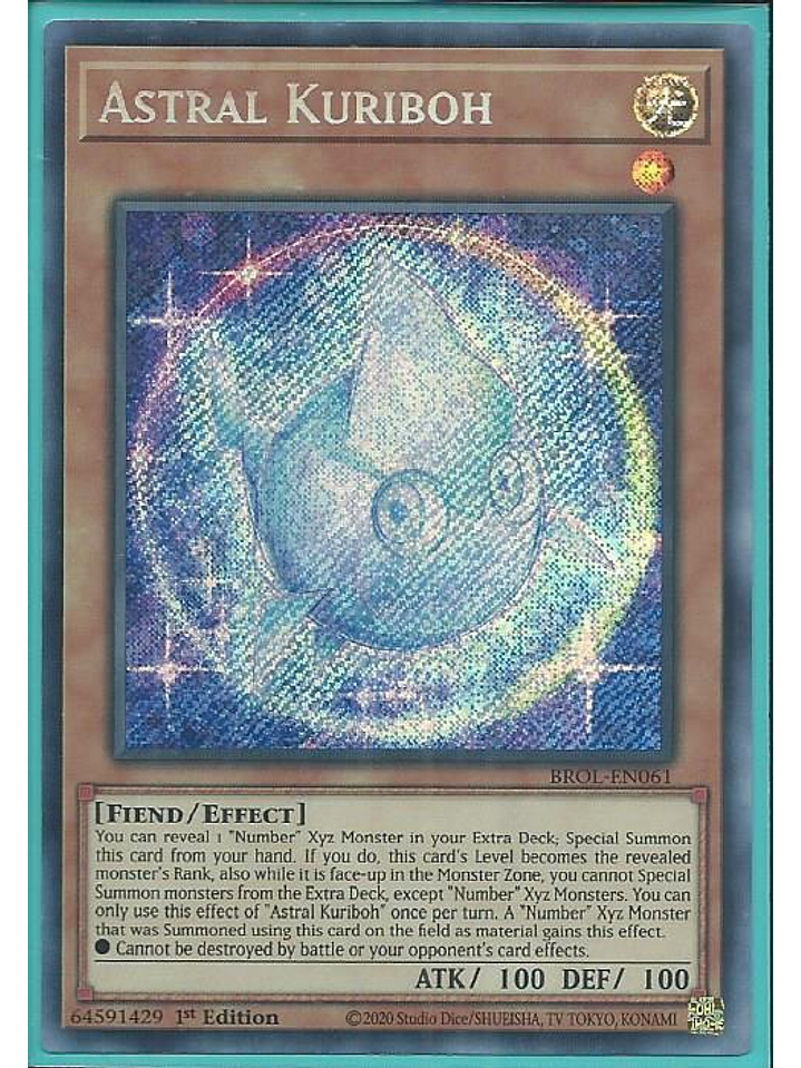 Astral Kuriboh - BROL-EN061 - Secret Rare 1st Edition 1