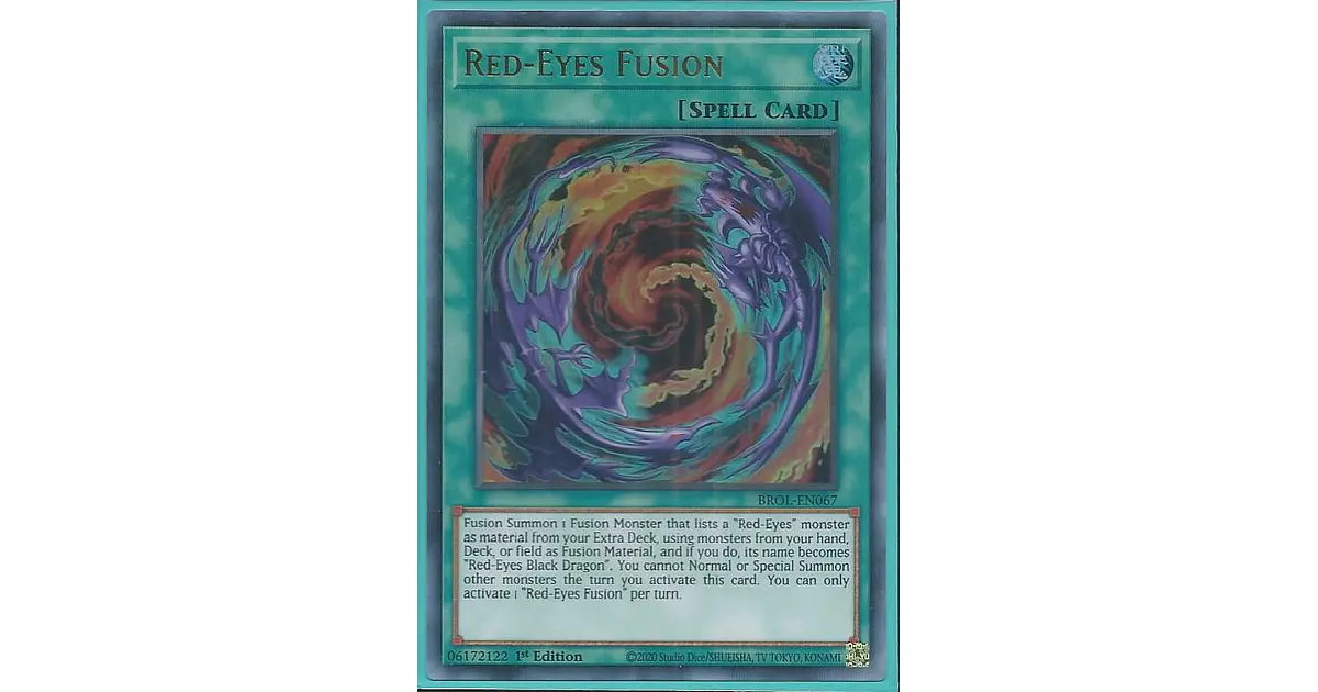Yu-Gi-Oh! Red-Eyes Fusion – BROL-EN067 Ultra Rare, 1. Auflage