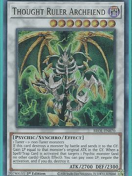 Thought Ruler Archfiend - BROL-EN070 - Ultra Rare 1st Edition
