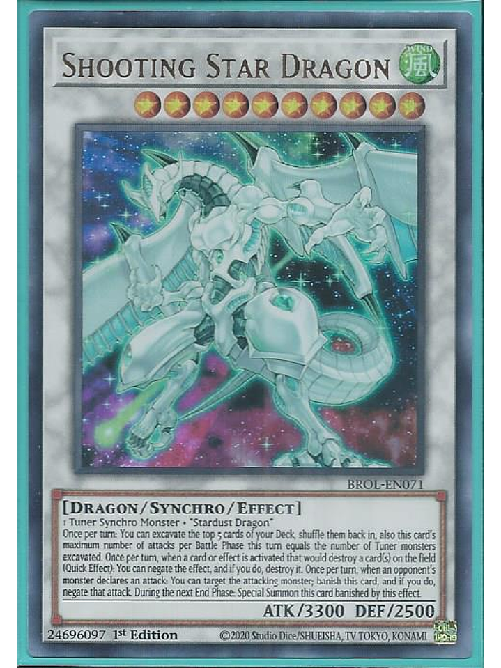 Shooting Star Dragon - BROL-EN071 - Ultra Rare 1st Edition 1