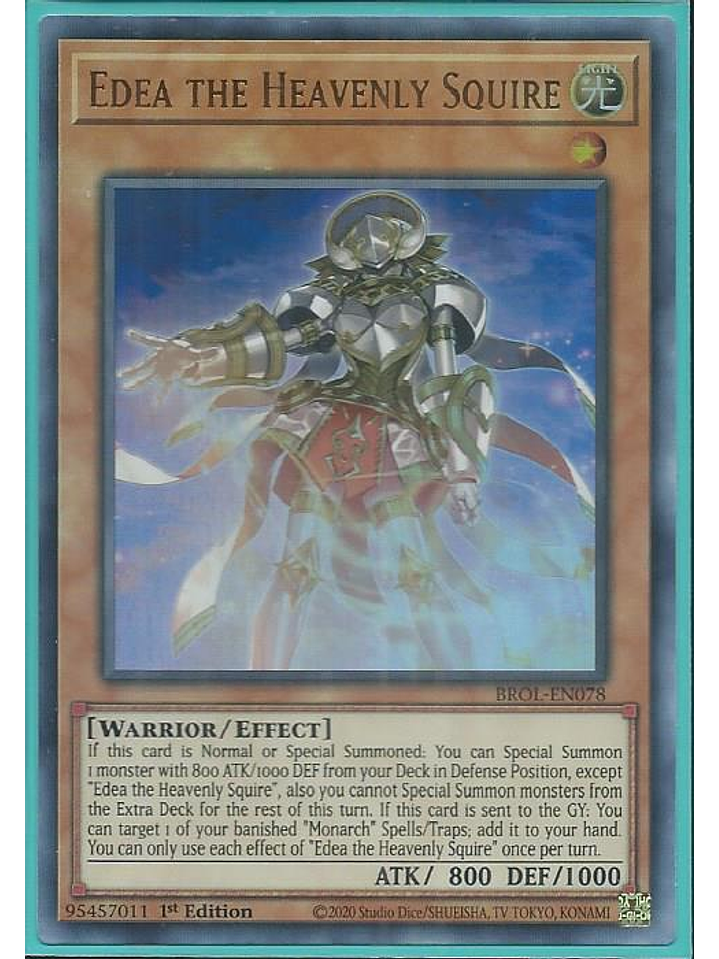 Edea the Heavenly Squire - BROL-EN078 - Ultra Rare 1st Edition 1