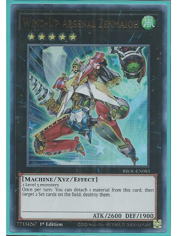 Wind-Up Arsenal Zenmaioh - BROL-EN083 - Ultra Rare 1st Edition 1