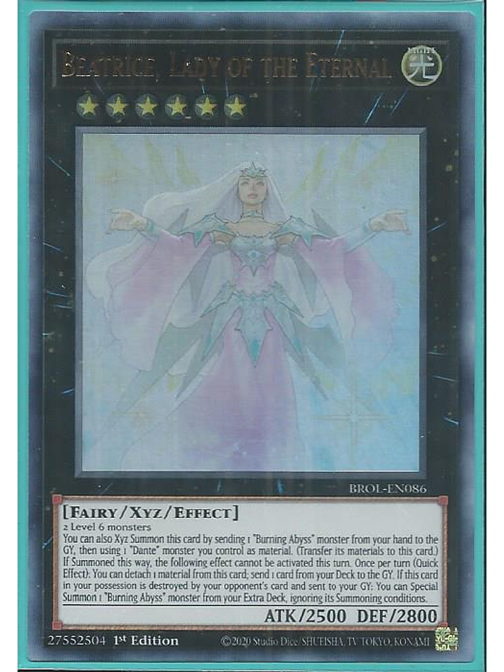 Beatrice, Lady of the Eternal - BROL-EN086 - Ultra Rare 1st Edition 1