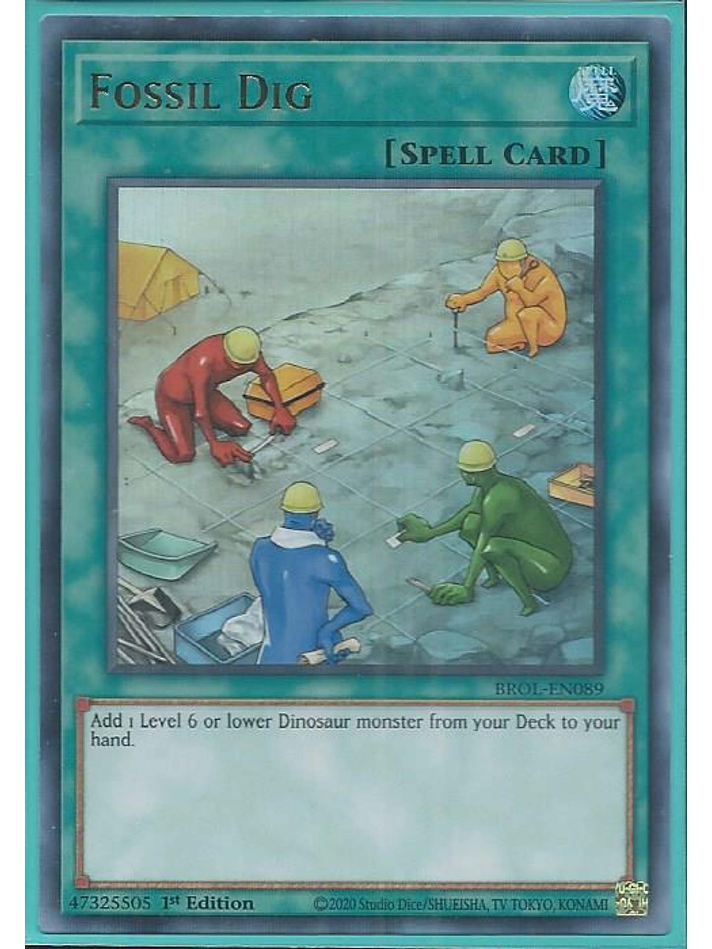 Fossil Dig - BROL-EN089 - Ultra Rare 1st Edition 1