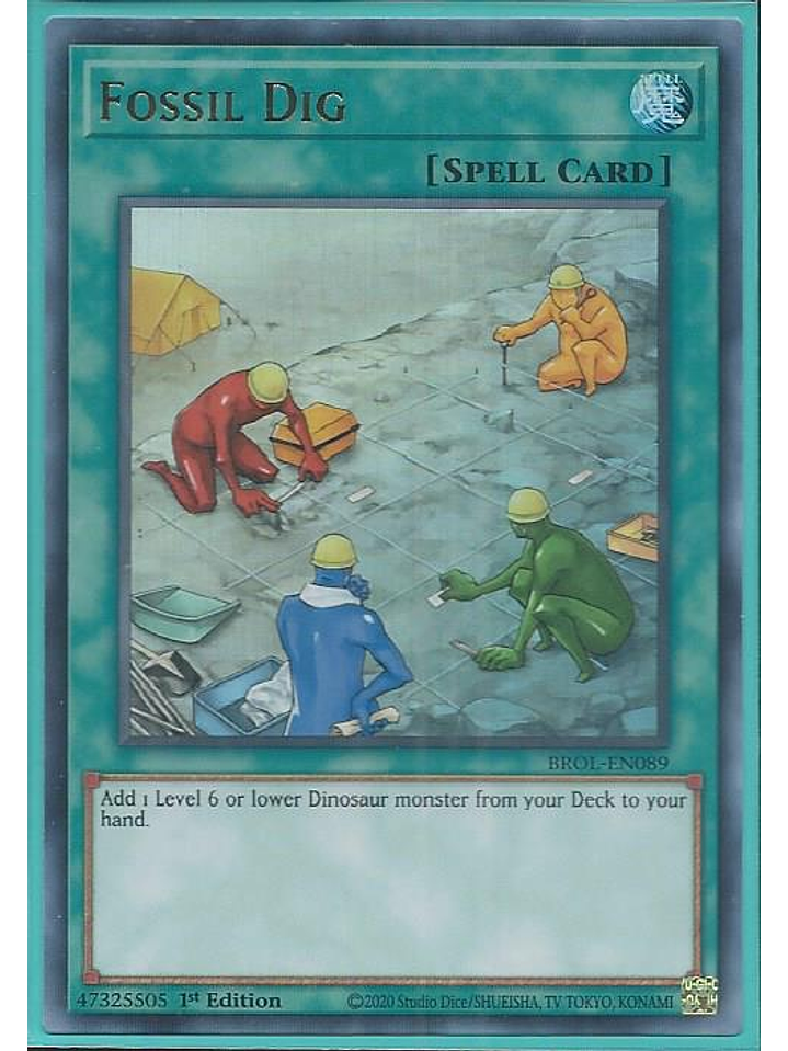 Fossil Dig - BROL-EN089 - Ultra Rare 1st Edition 1