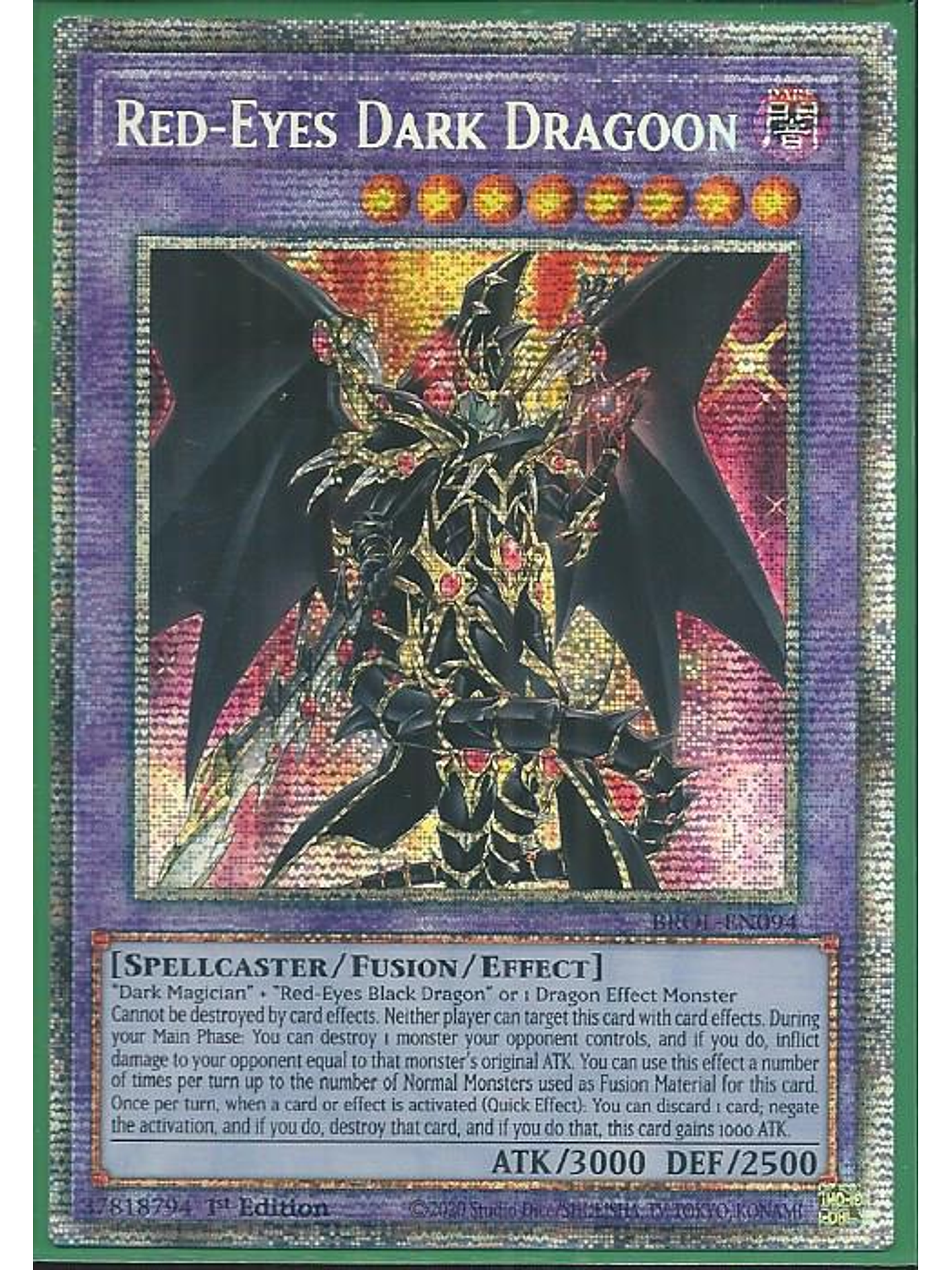 Red-Eyes Dark Dragoon - BROL-EN094 - Starlight Rare 1st Edition 1