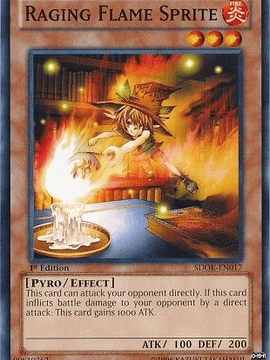 Raging Flame Sprite - SDOK-EN017 - Common 1st Edition