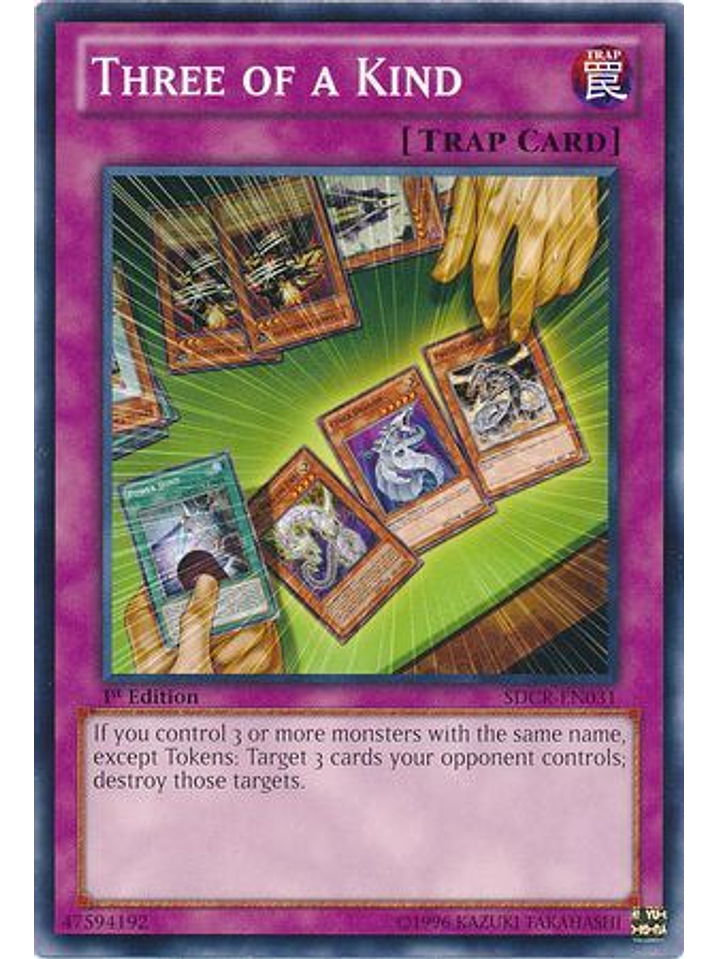 Three of a Kind - SDCR-EN031 - Common 1st Edition 1