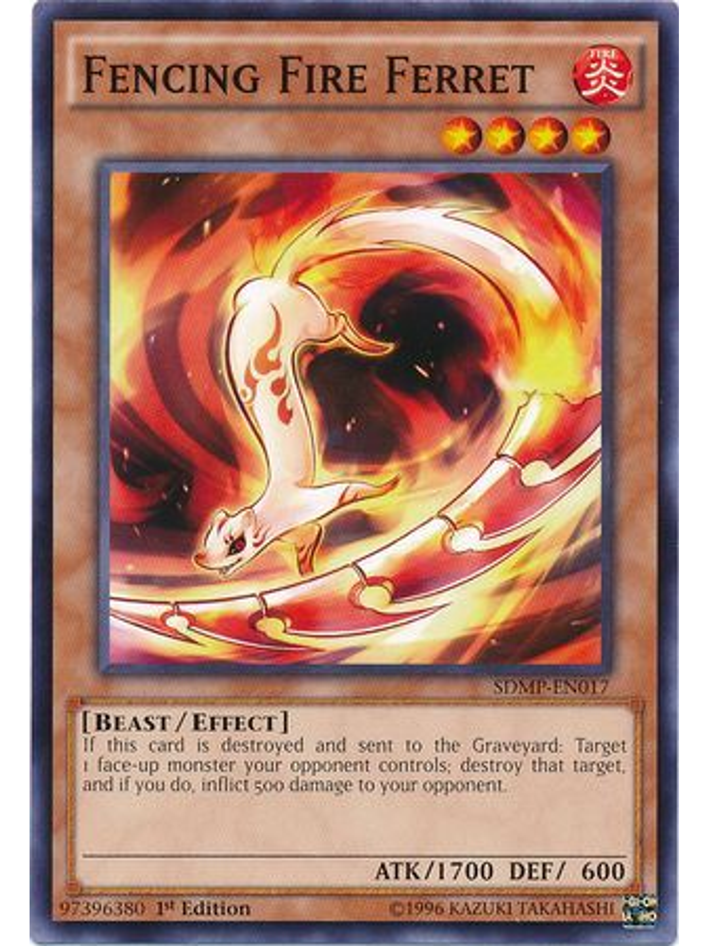 Fencing Fire Ferret - SDMP-EN017 - Common 1st Edition 1