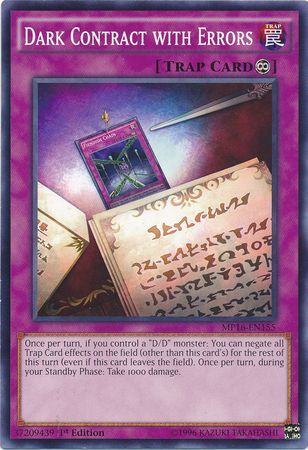 Dark Contract with Errors - MP16-EN155 - Common 1st Edition