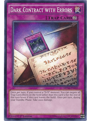 Dark Contract with Errors - MP16-EN155 - Common 1st Edition