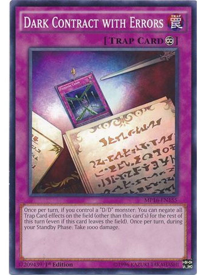 Dark Contract with Errors - MP16-EN155 - Common 1st Edition 1