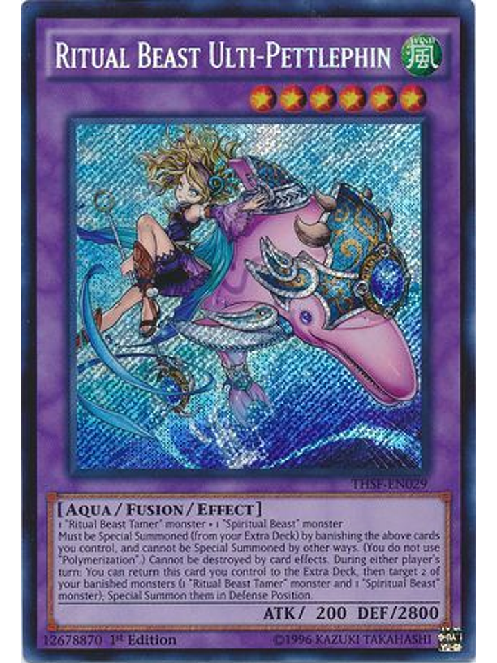 Ritual Beast Ulti-Pettlephin - THSF-EN029 - Secret Rare 1st Edition 1