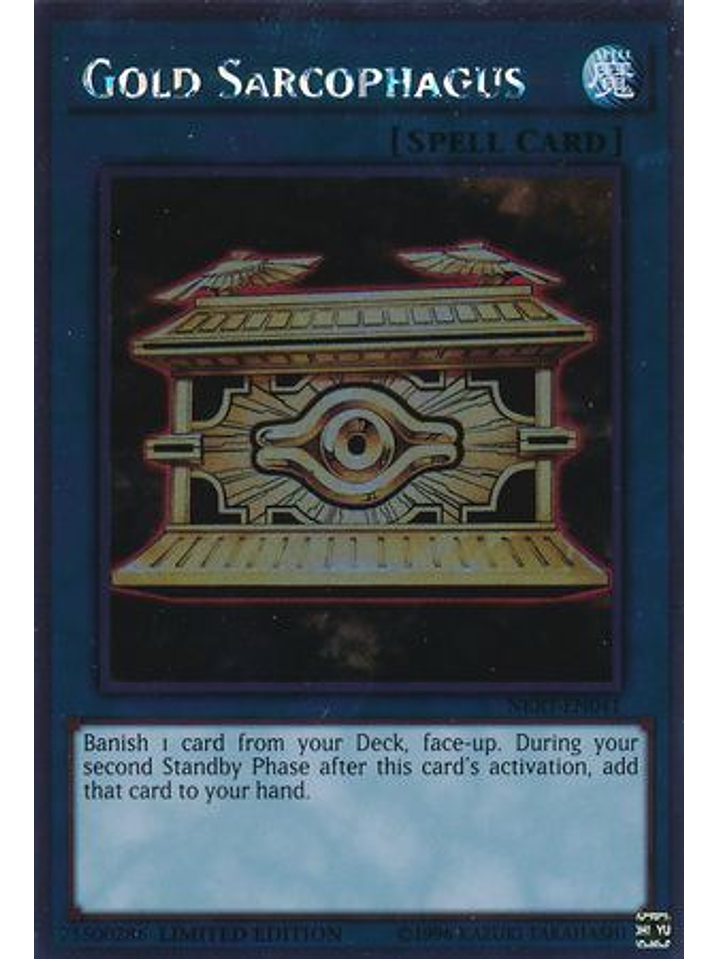 Gold Sarcophagus - NKRT-EN041 - Platinum Rare 1st Edition 1