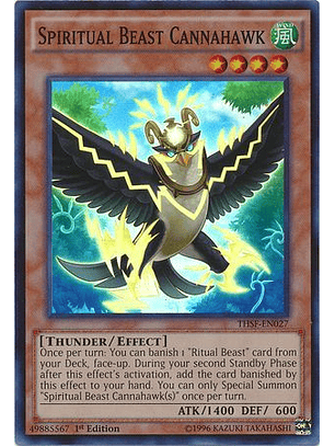 Spiritual Beast Cannahawk - THSF-EN027 - Super Rare 1st Edition