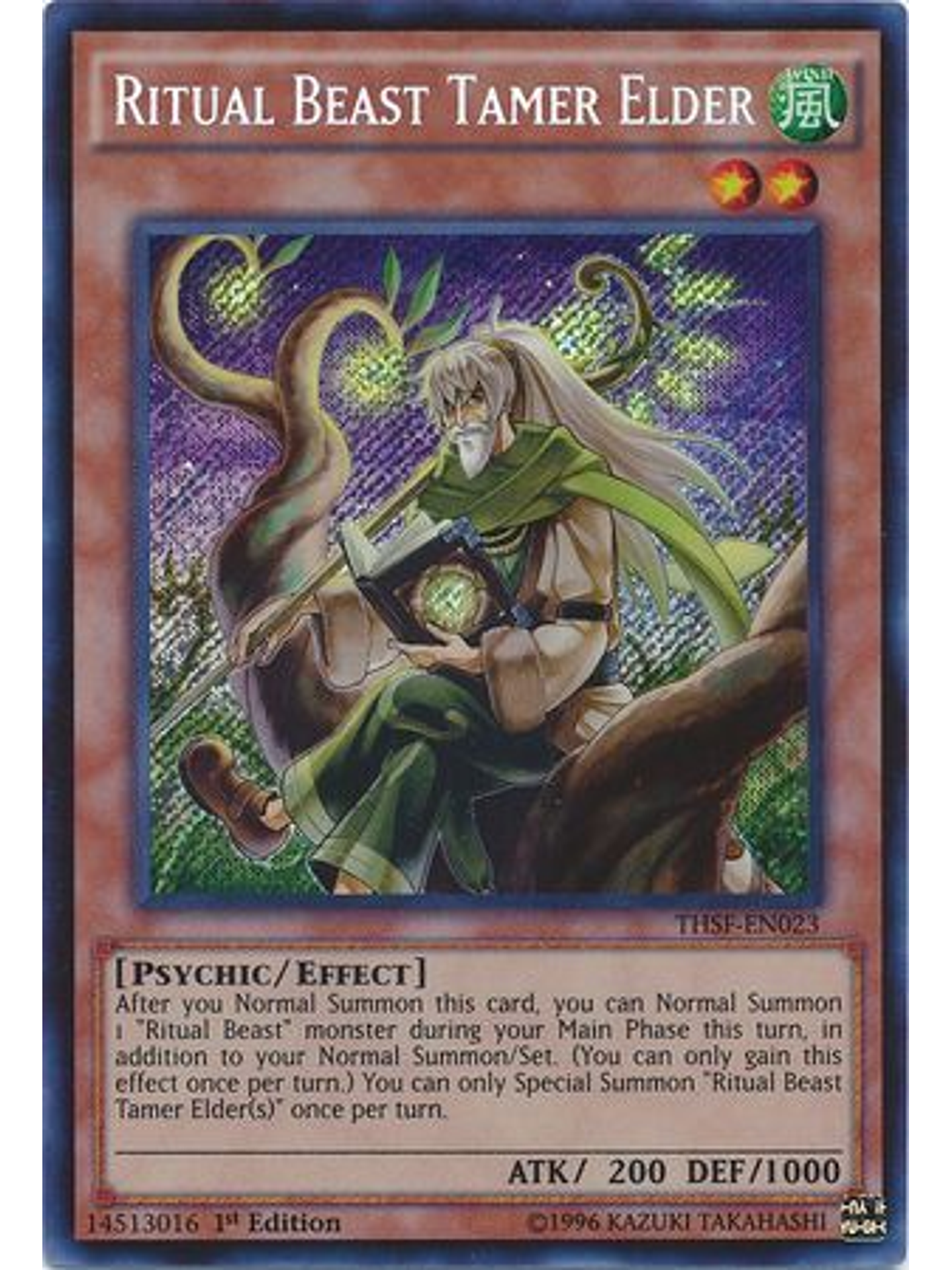 Ritual Beast Tamer Elder - THSF-EN023 - Secret Rare 1st Edition 1
