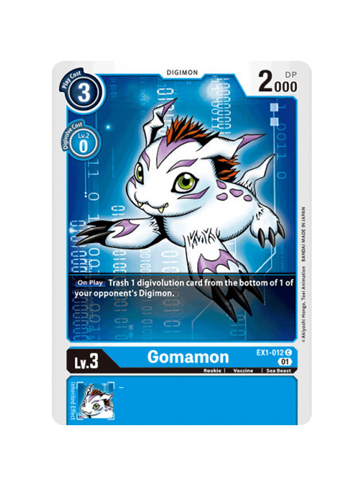EX1-012 C Gomamon 1