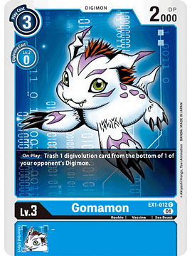 EX1-012 C Gomamon