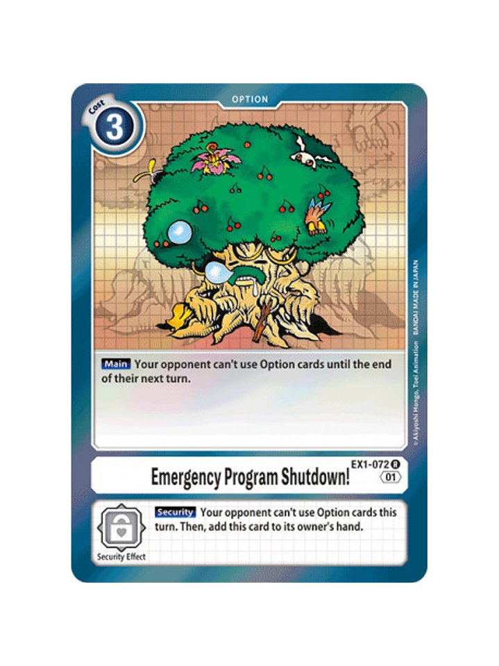 EX1-072 R  EMERGENCY PROGRAM SHUTDOWN! 1