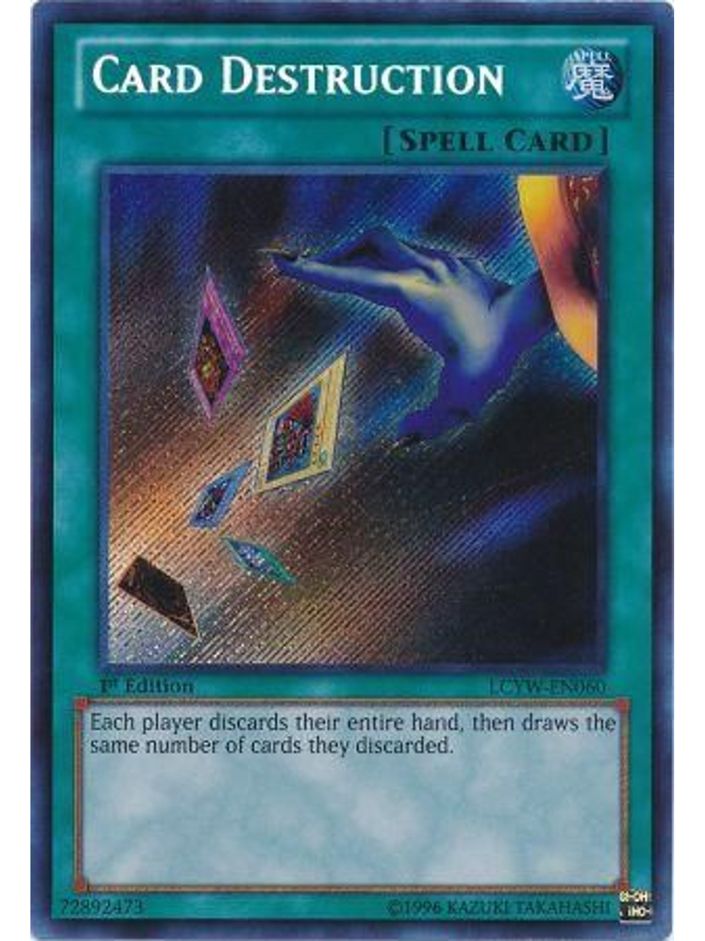 Card Destruction - LCYW-EN060 - Secret Rare 1st Edition 1