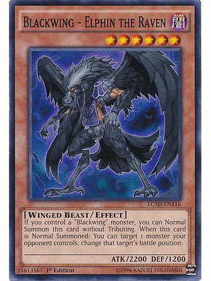 Blackwing - Elphin the Raven - LC5D-EN116 - Common 1st Edition